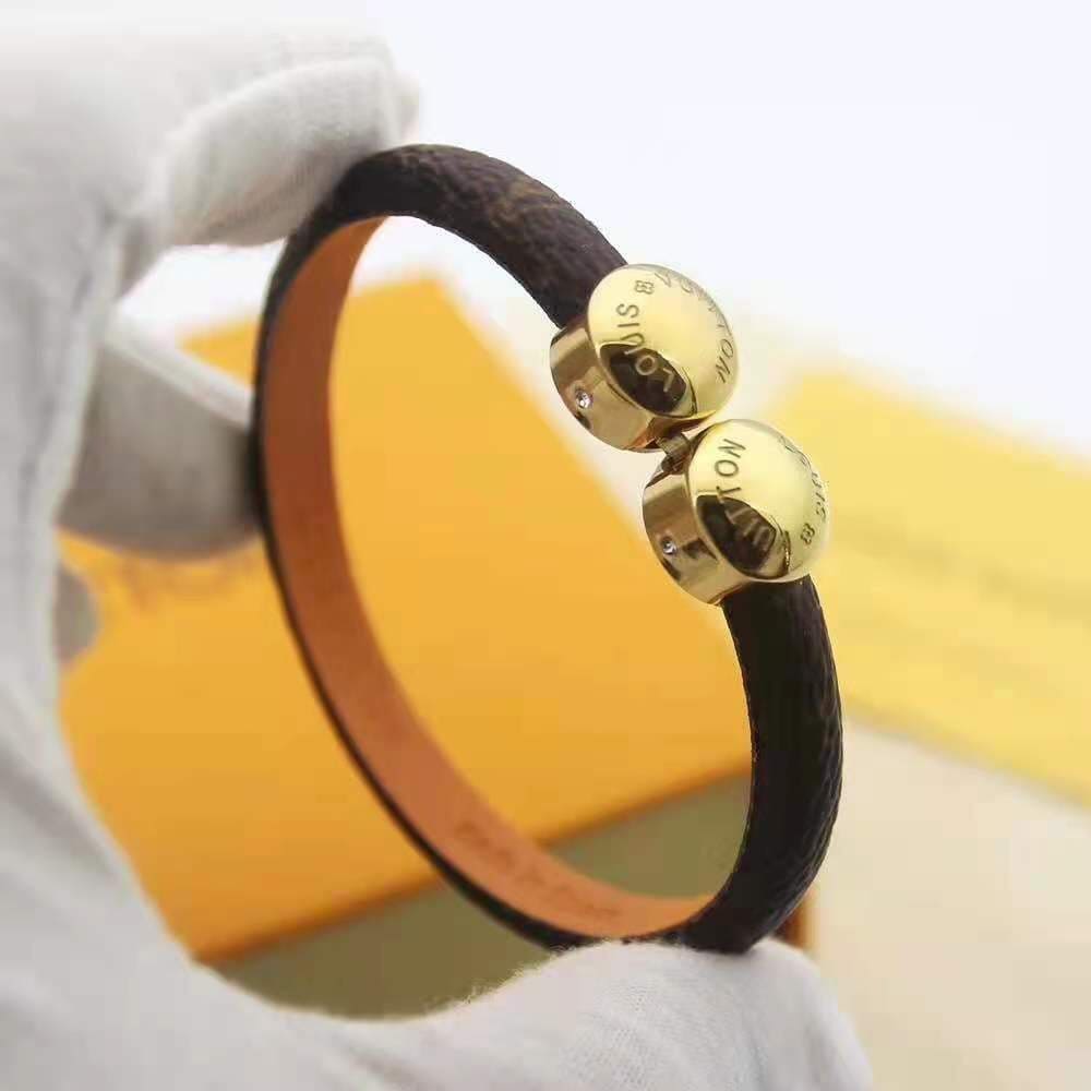 18K Louis Vuitton Historic Mini Monogram Bracelet