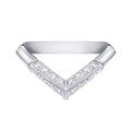 18K Louis Vuitton V Diamonds Ring